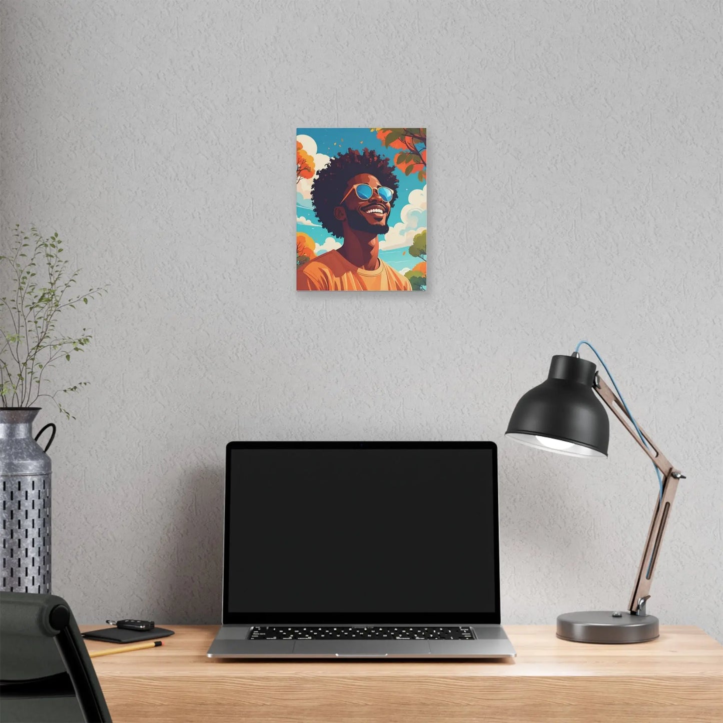 Cheerful Canvas Art, Inspirational Wall Decor, Vibrant Home Art, Gift for Friends, Colorful Aesthetic Print - BSBW