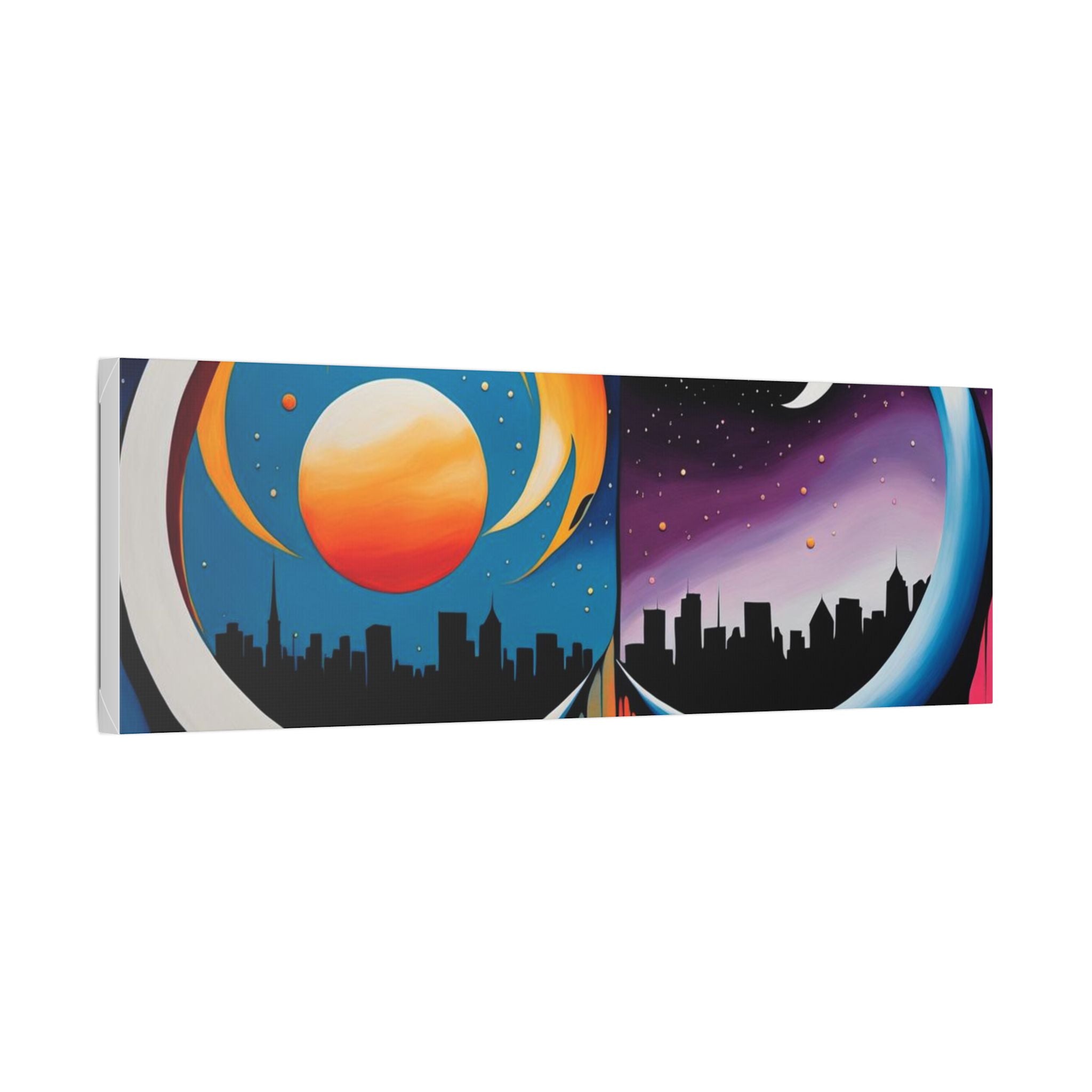 Dual Crescents Classic Stretched Canvas