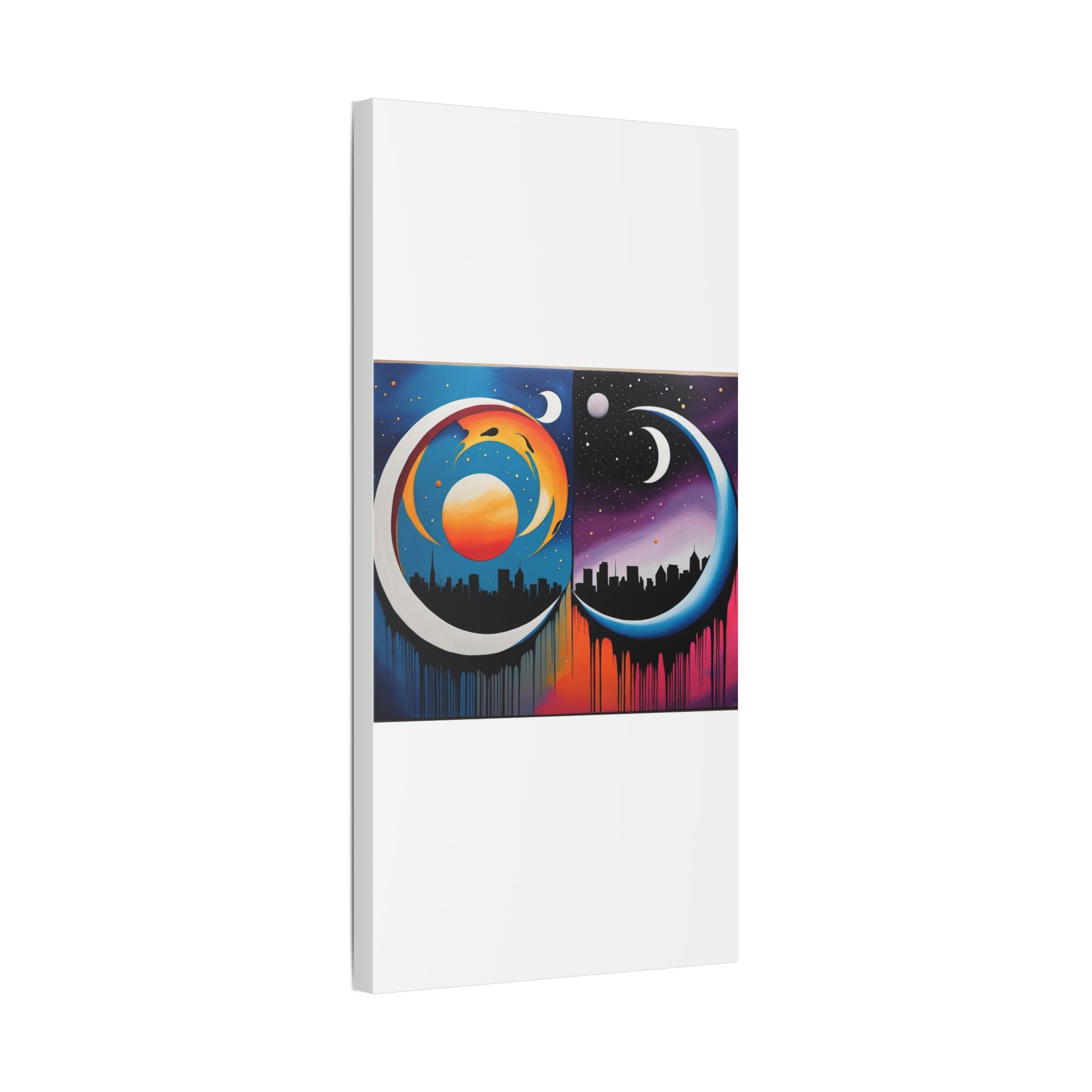Dual Crescents Classic Stretched Canvas