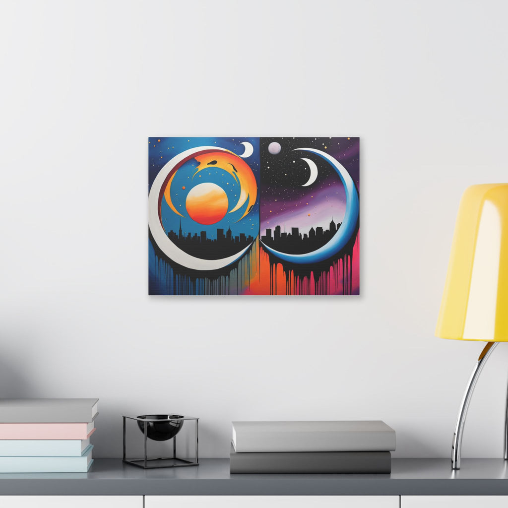 Dual Crescents Classic Stretched Canvas