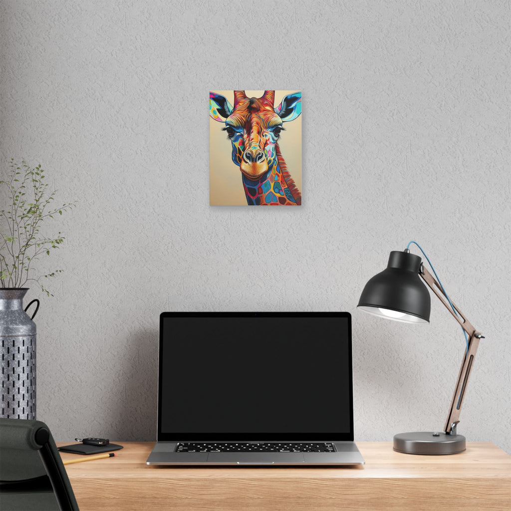 Colorful Giraffe Canvas Print — Vibrant Safari Wall Art