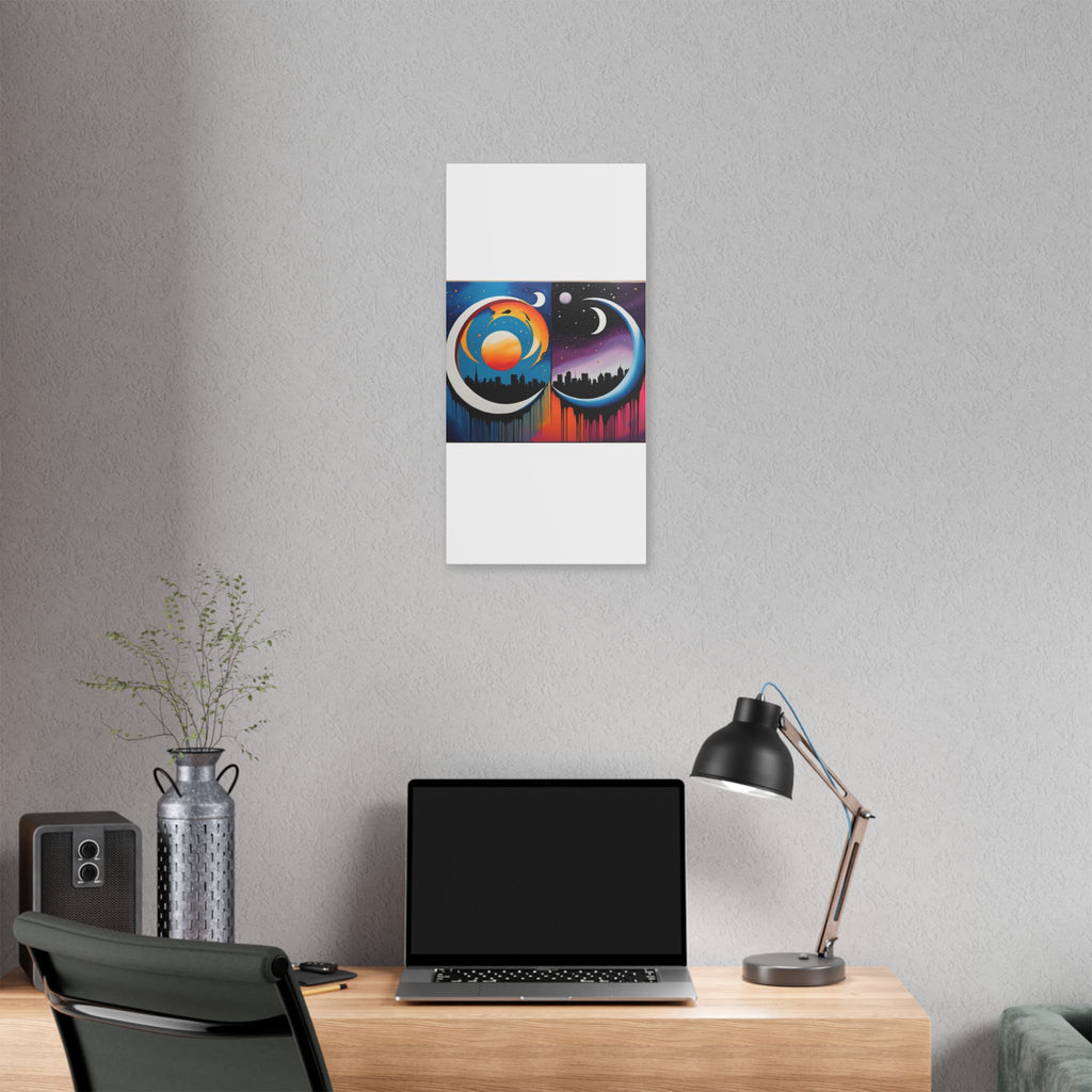 Dual Crescents Classic Stretched Canvas