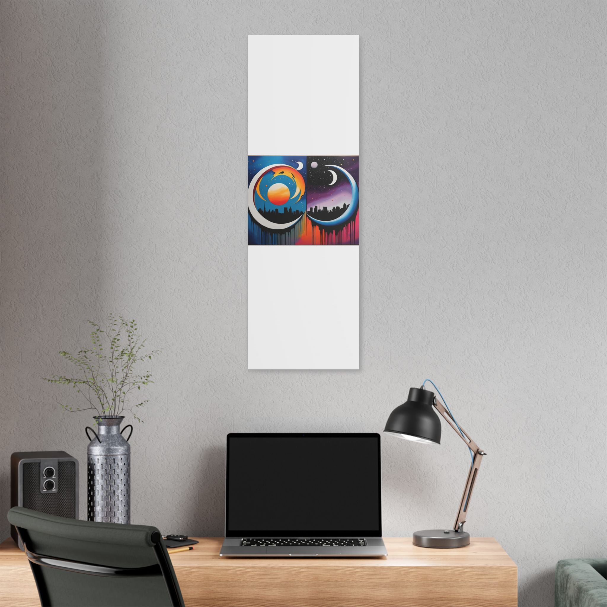 Dual Crescents Classic Stretched Canvas