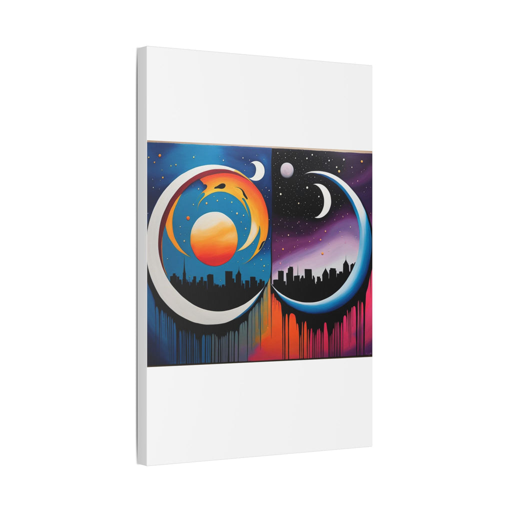 Dual Crescents Classic Stretched Canvas