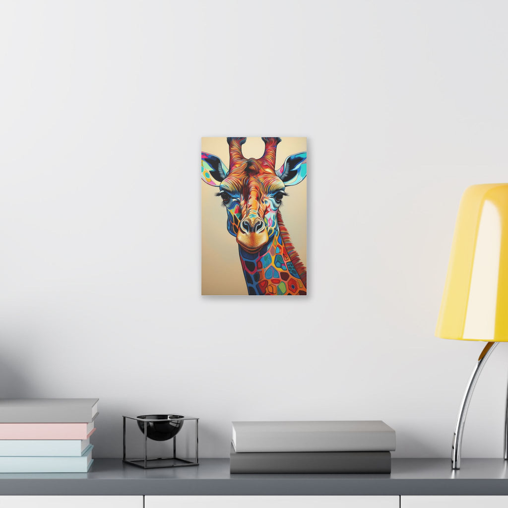 Colorful Giraffe Canvas Print — Vibrant Safari Wall Art