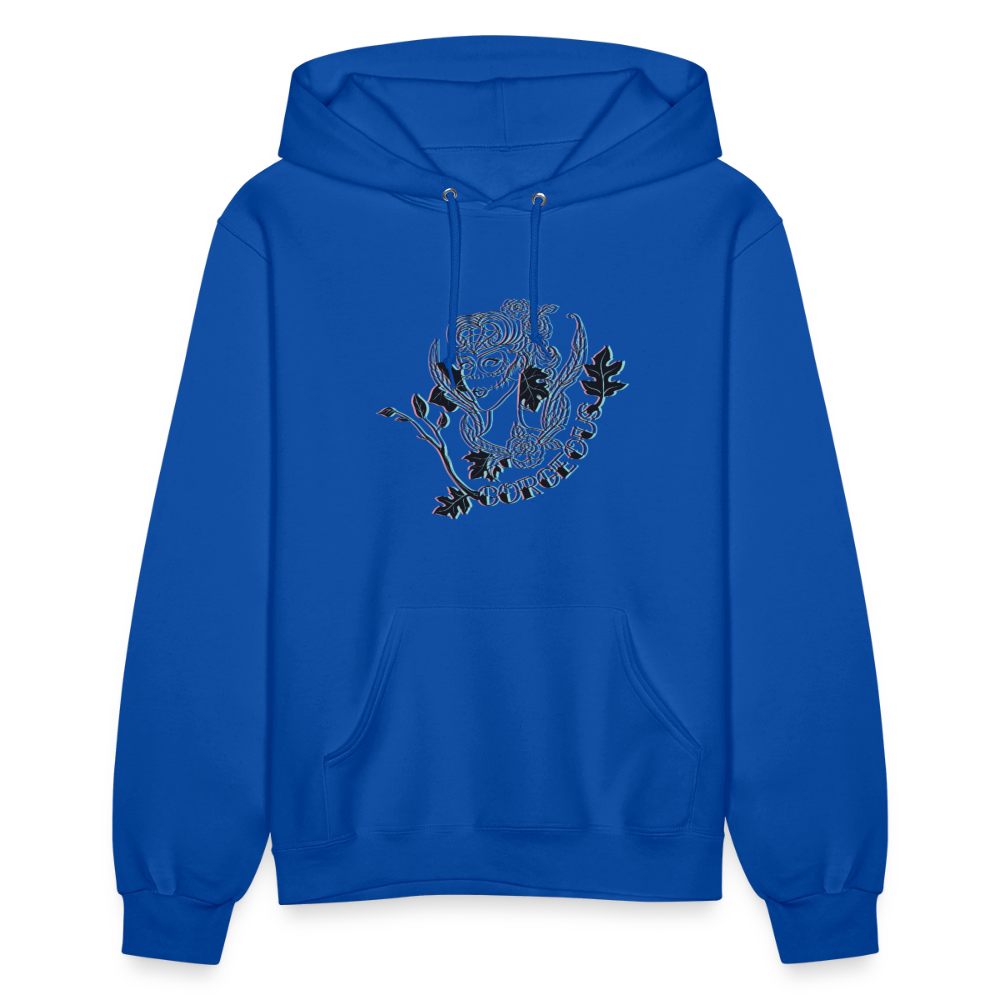 Gorgeous Masked Lady Graphic Hoodie - royal blue