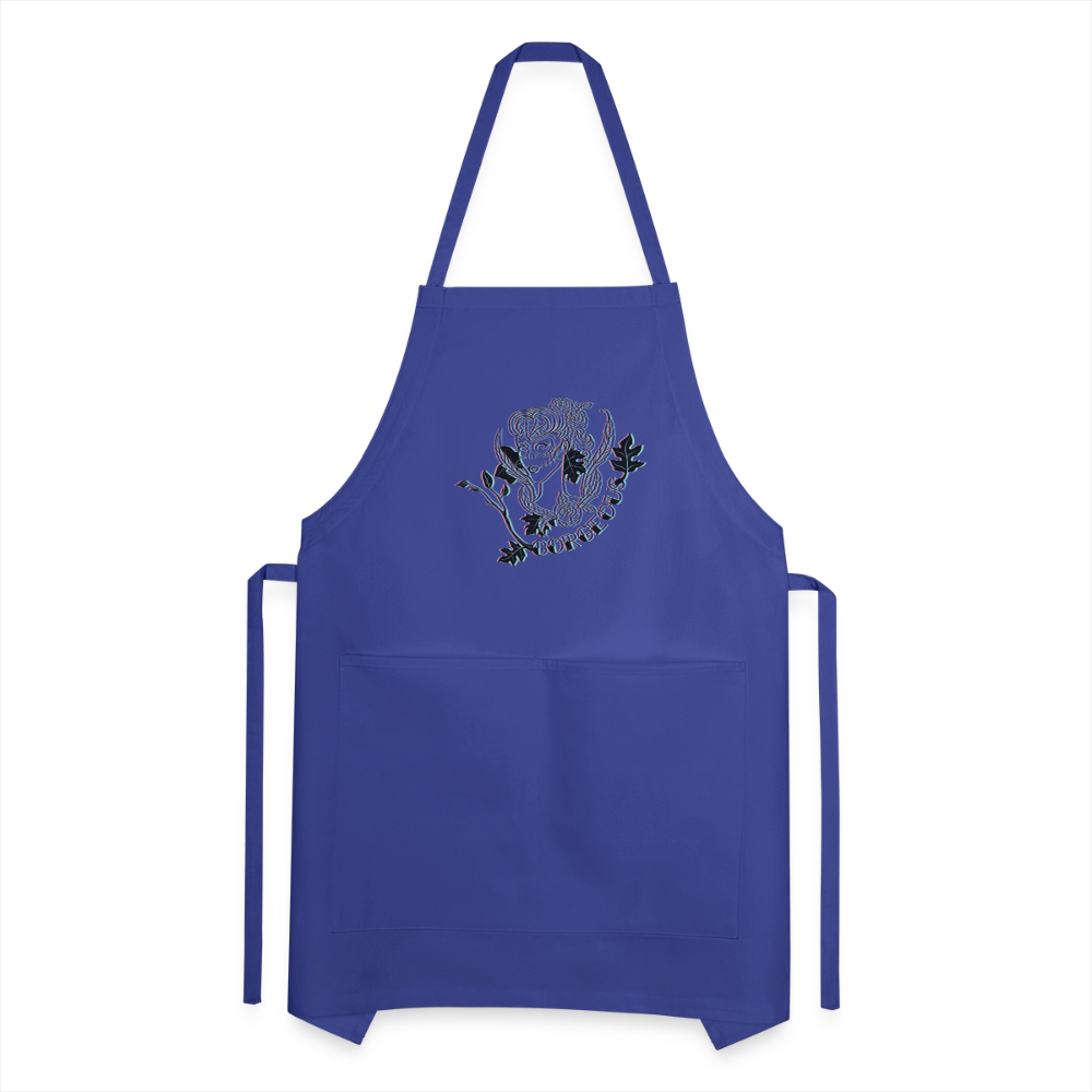 Adjustable Apron - royal blue