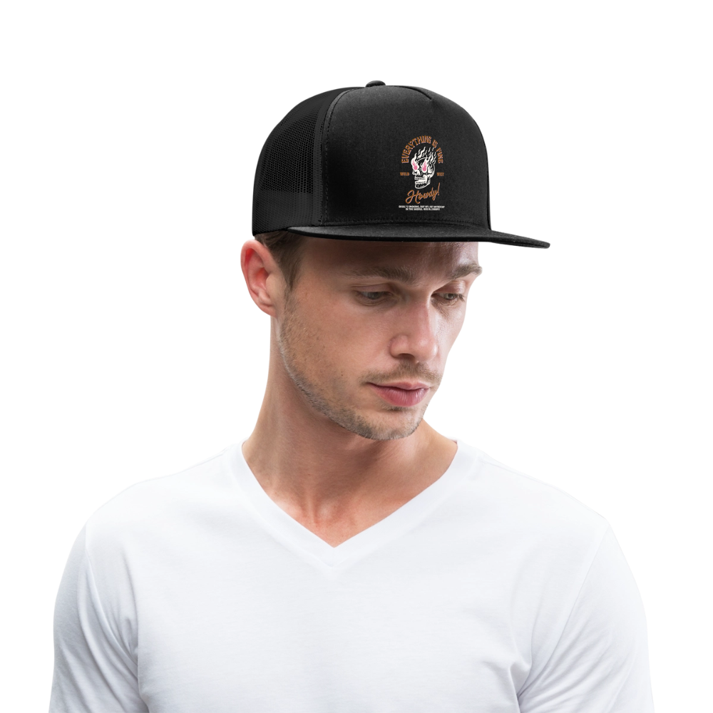 Howdy Trucker Hat - black/black