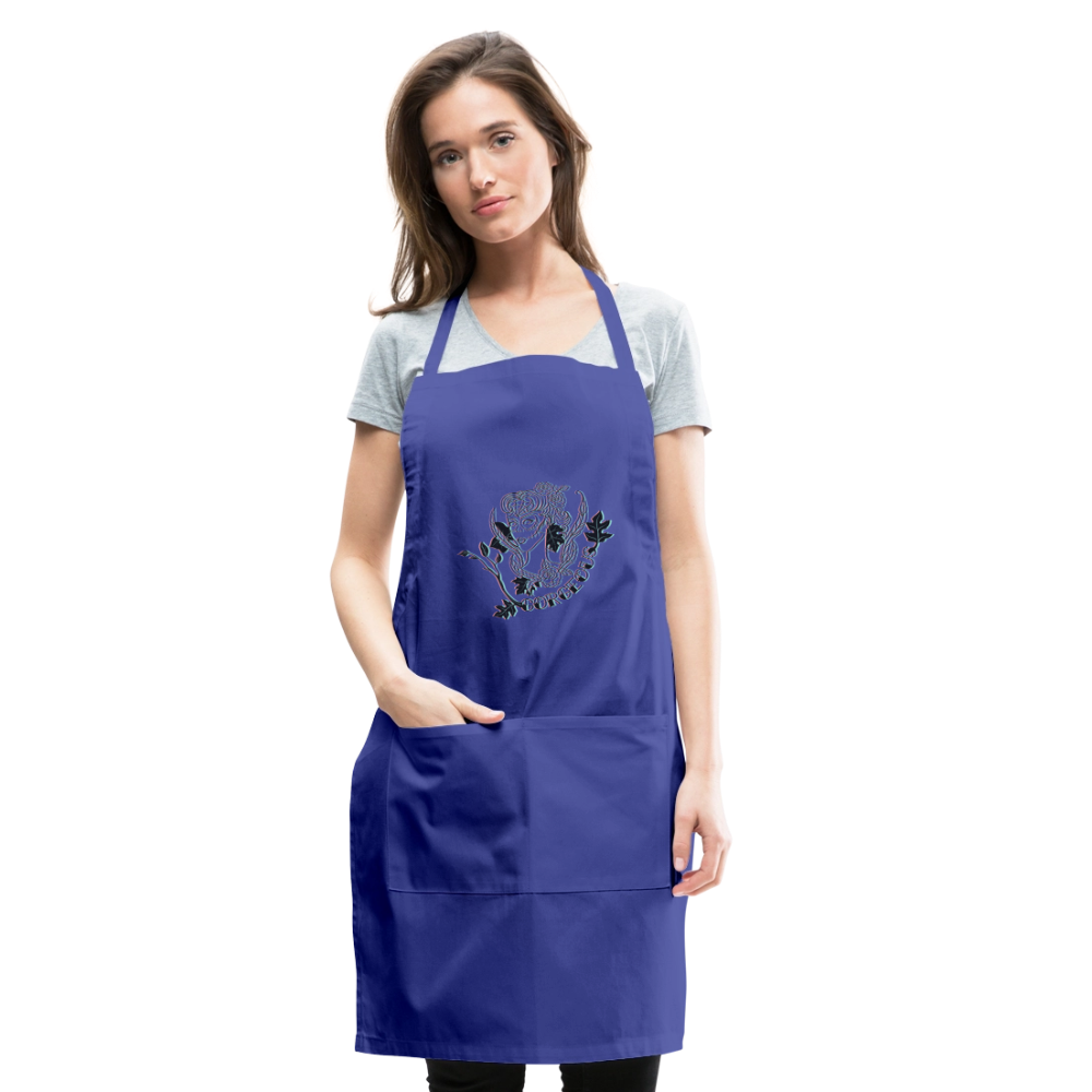 Adjustable Apron - royal blue