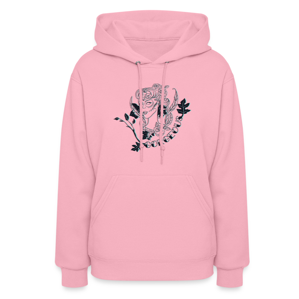 Gorgeous Masked Lady Graphic Hoodie - classic pink