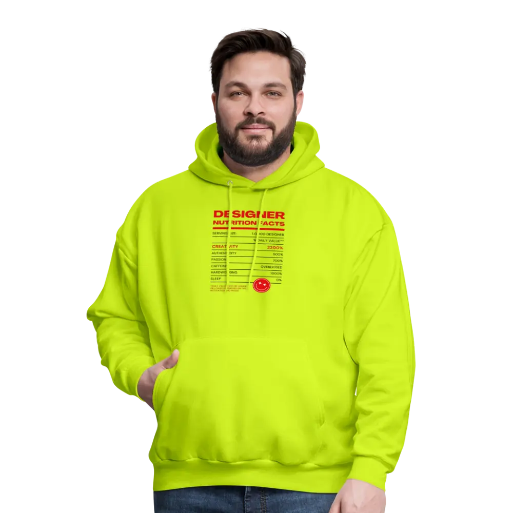 Designer Hoodie - safety green