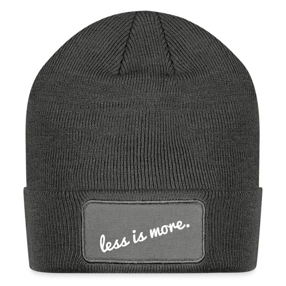 Less Is More - charcoal grey