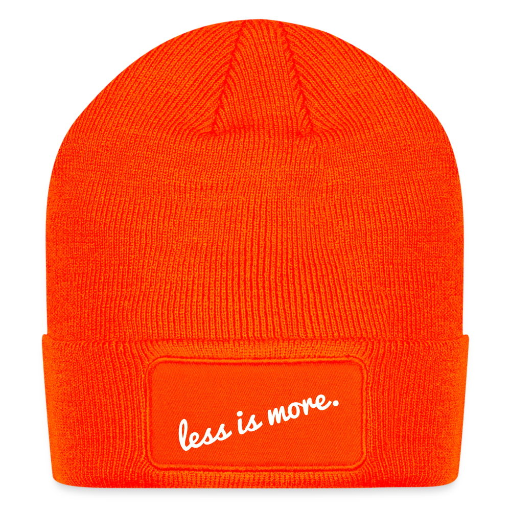 Less Is More - neon orange