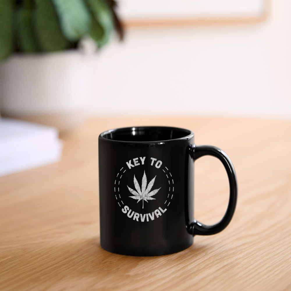 Key To Survival Full Color Mug - black
