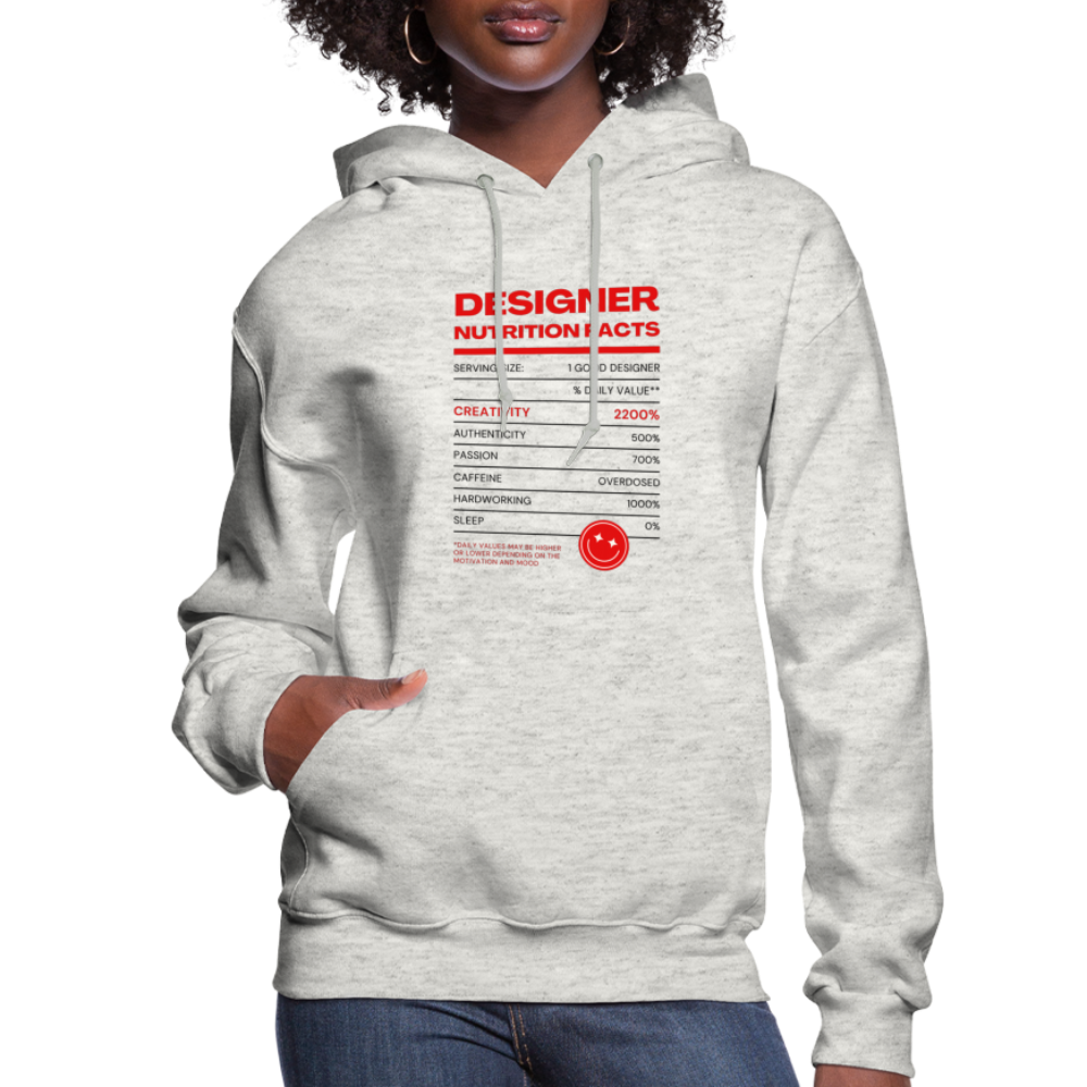 Designer Hoodie - heather oatmeal