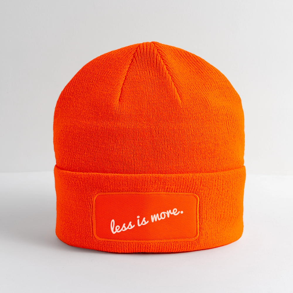 Less Is More - neon orange