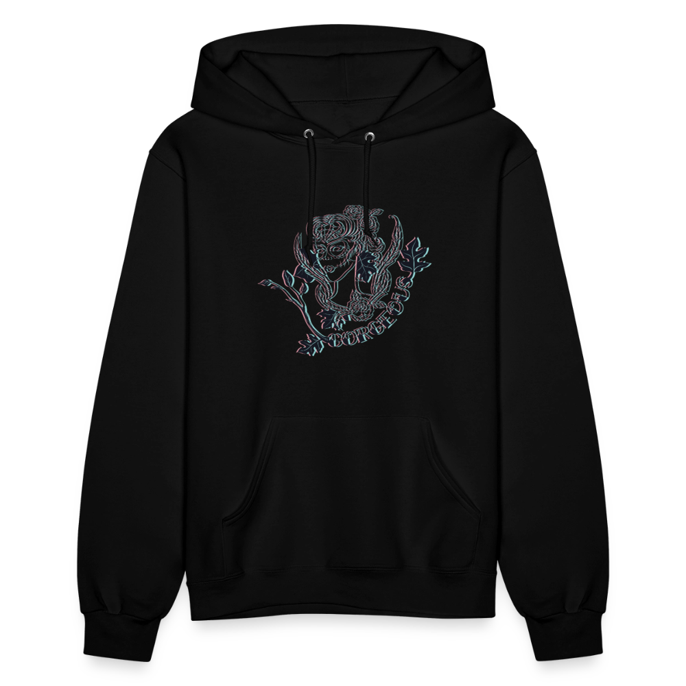 Gorgeous Masked Lady Graphic Hoodie - black
