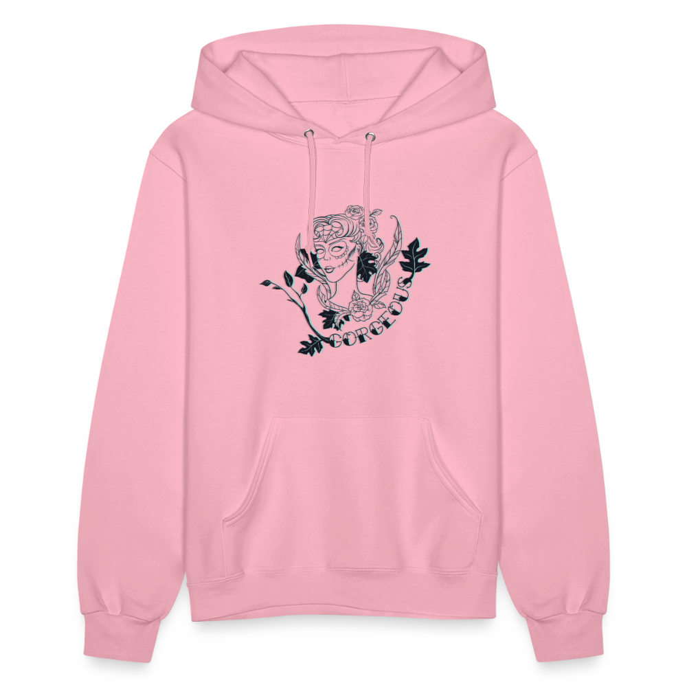 Gorgeous Masked Lady Graphic Hoodie - classic pink