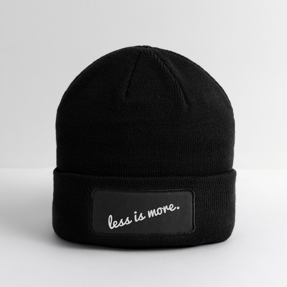 Less Is More - black