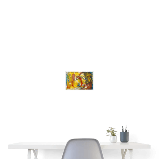 SANDIE Poster 12x8 - white