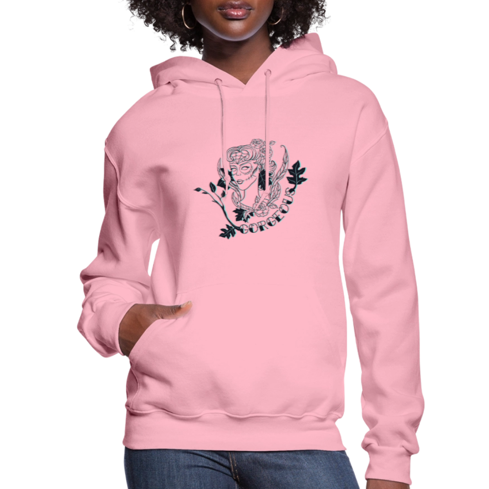 Gorgeous Masked Lady Graphic Hoodie - classic pink