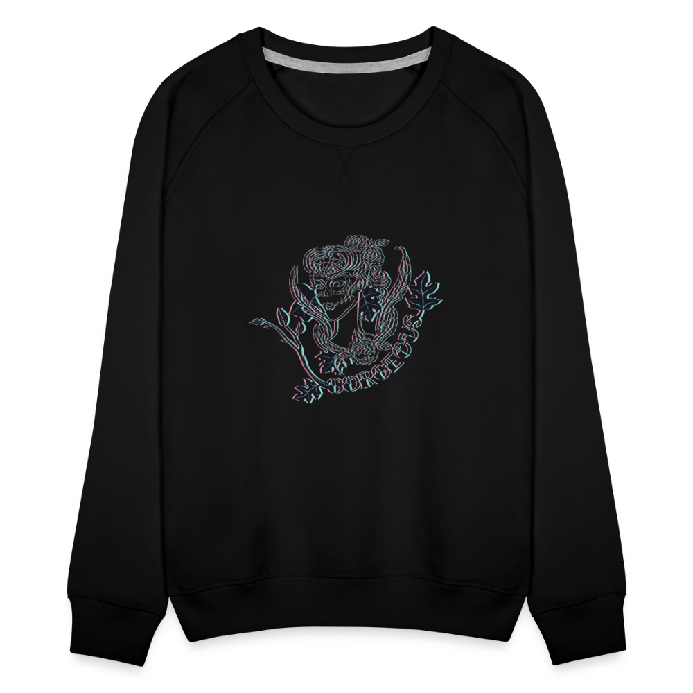 Gorgeous Masked Lady Graphic Sweatshirt - black