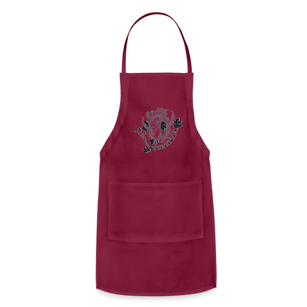 Adjustable Apron - burgundy