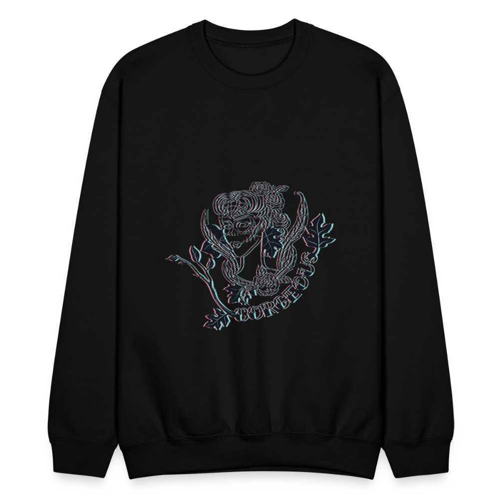 Gorgeous Masked Lady Graphic Sweatshirt - black