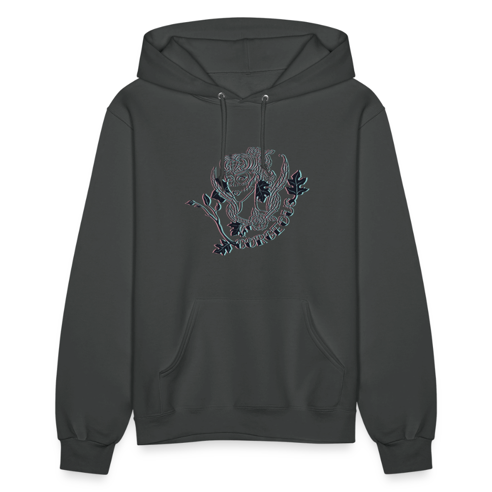 Gorgeous Masked Lady Graphic Hoodie - asphalt