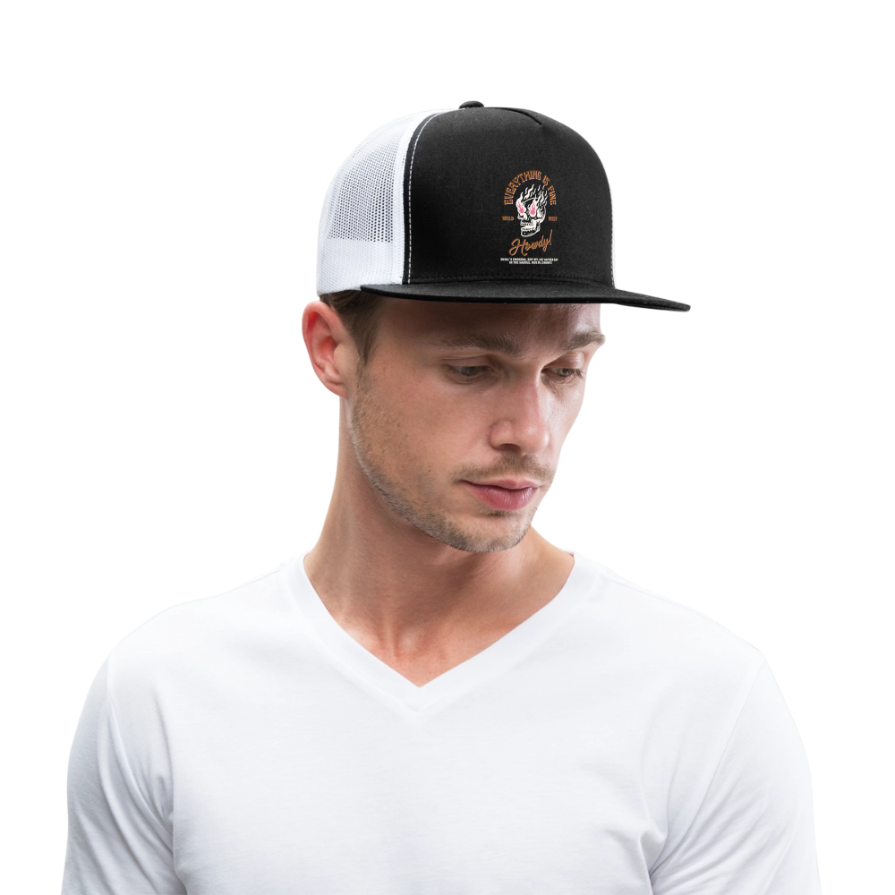 Howdy Trucker Hat - black/white