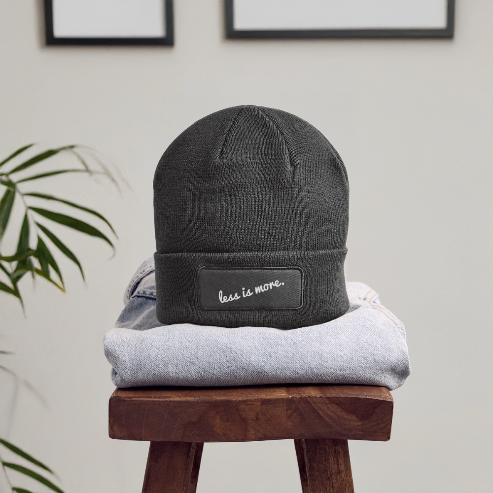 Less Is More - charcoal grey