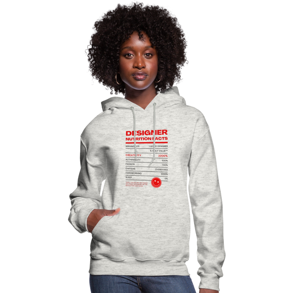 Designer Hoodie - heather oatmeal