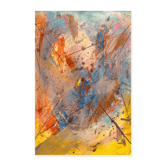 "Radiant Leaks" Poster 8x12 - white