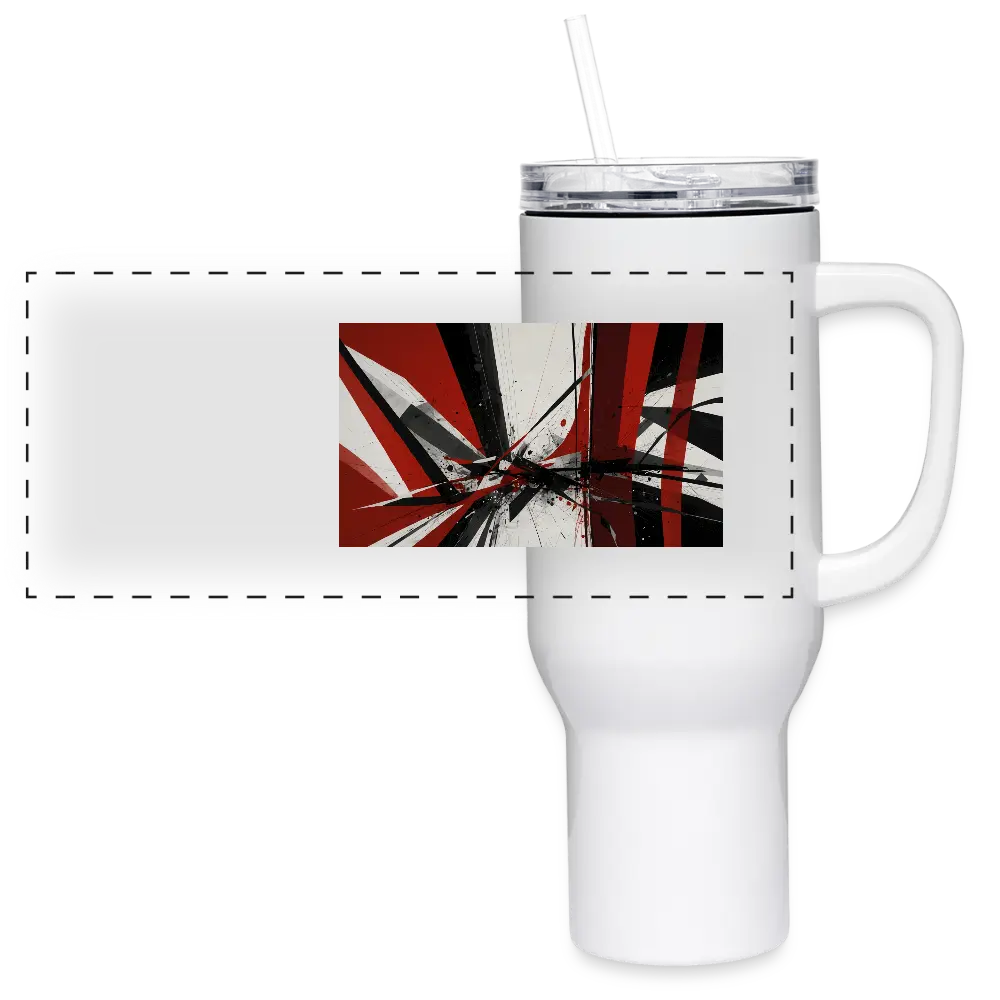 Mentality 40 oz Travel Tumbler - white