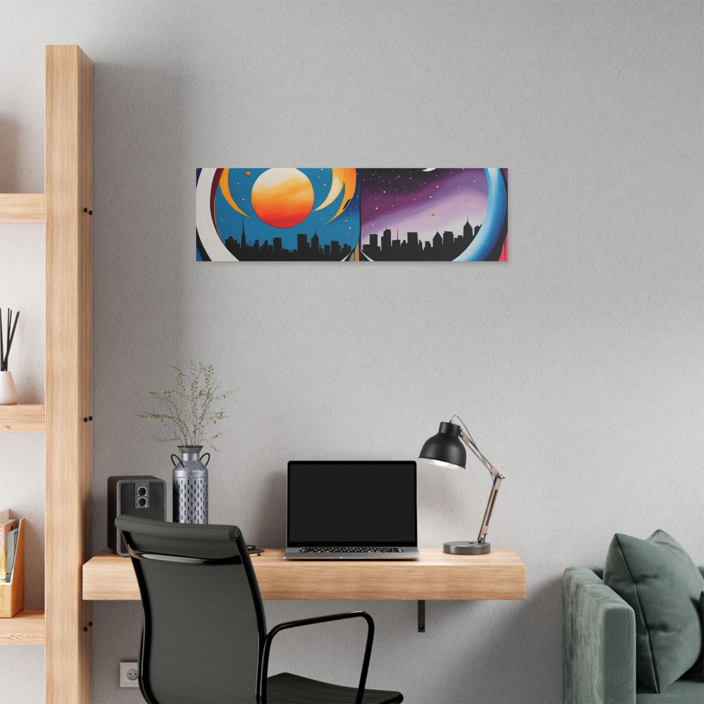 Dual Crescents Classic Stretched Canvas