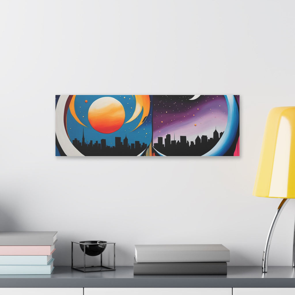 Dual Crescents Classic Stretched Canvas