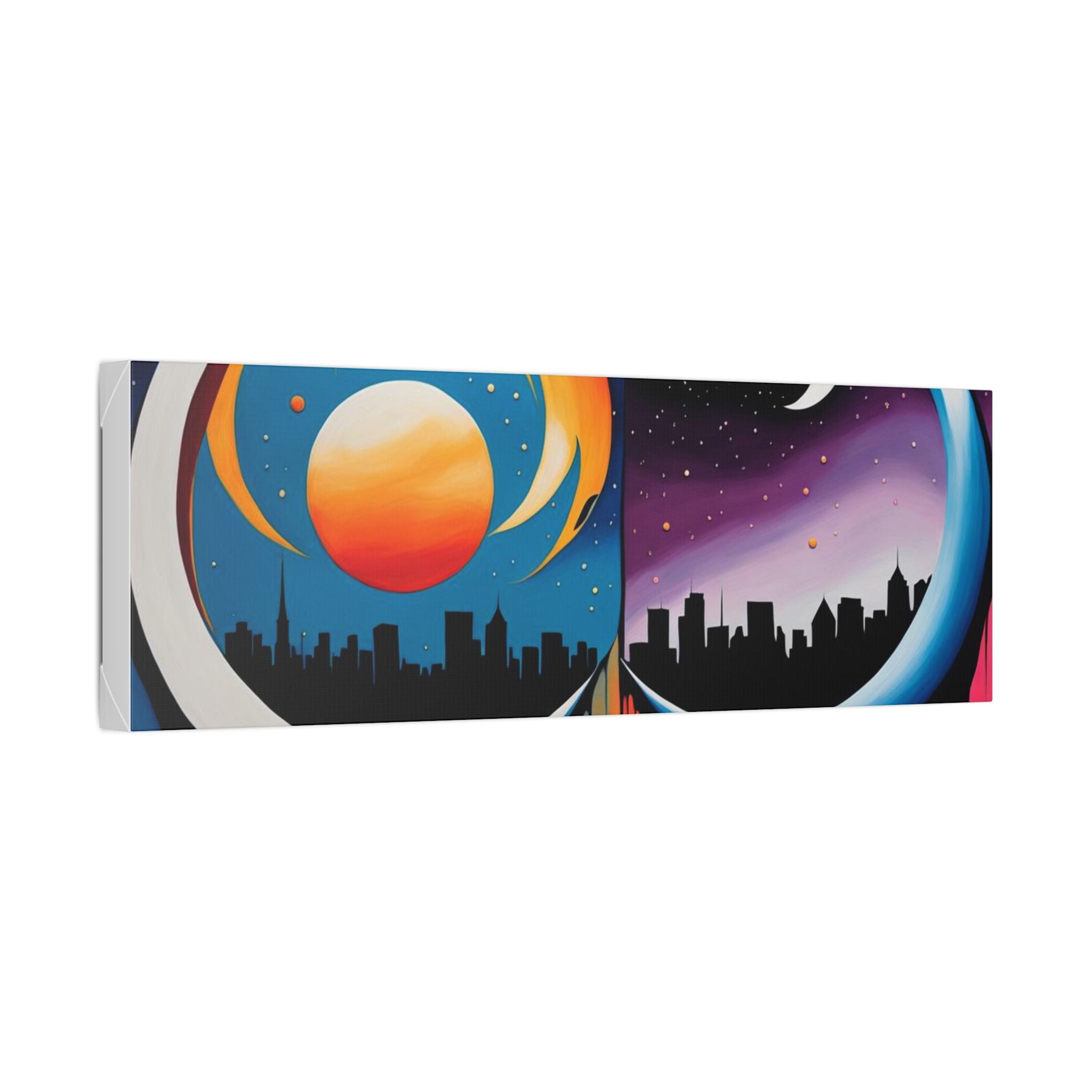 Dual Crescents Classic Stretched Canvas